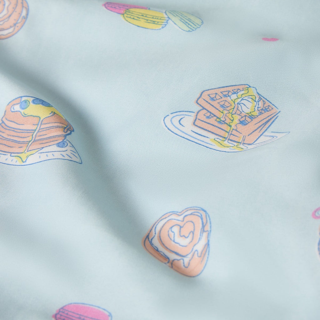 Patisserie Print Reversible Duvet Cover Set - Blue 🇬🇧