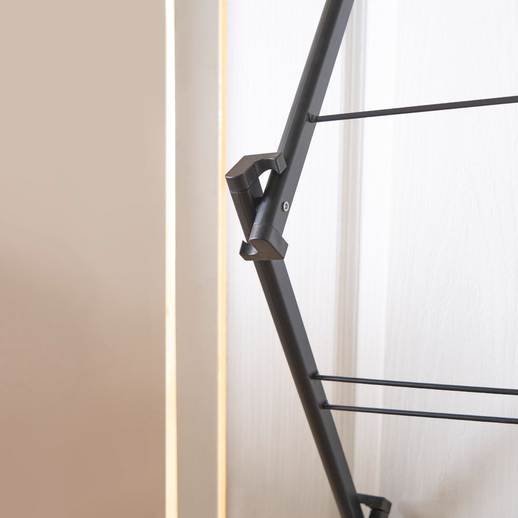 5m Over Door Concertina Airer - Black 🇬🇧