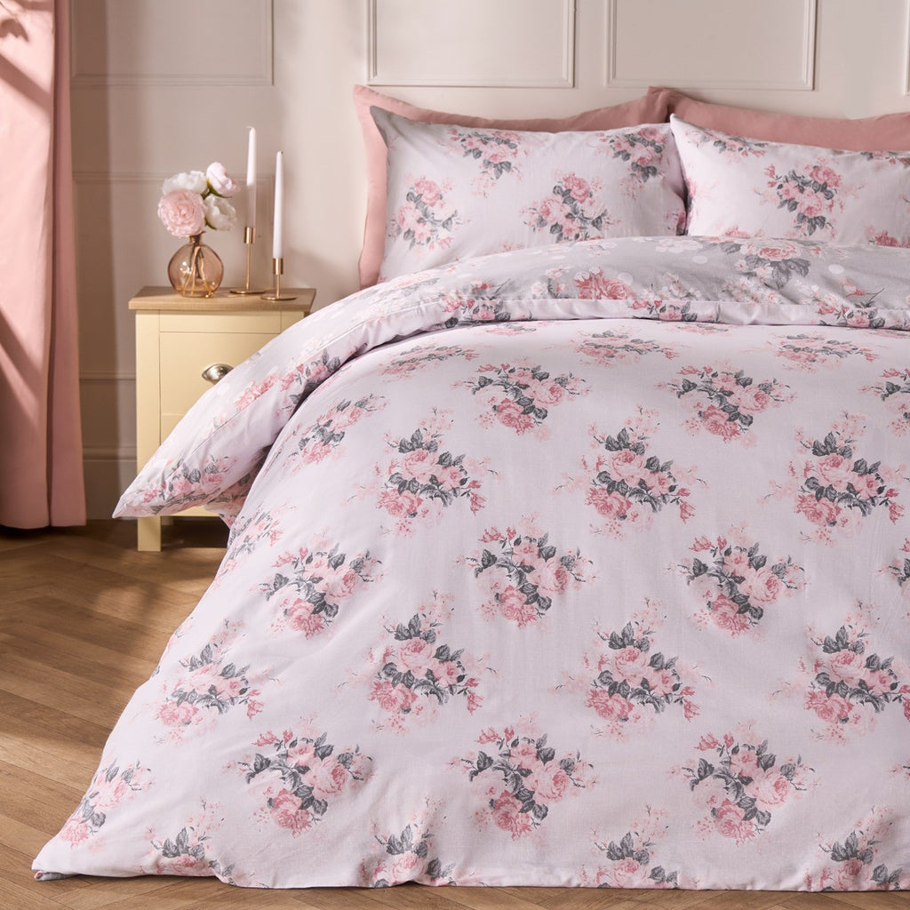 English Rose Duvet Set - Grey 🇬🇧