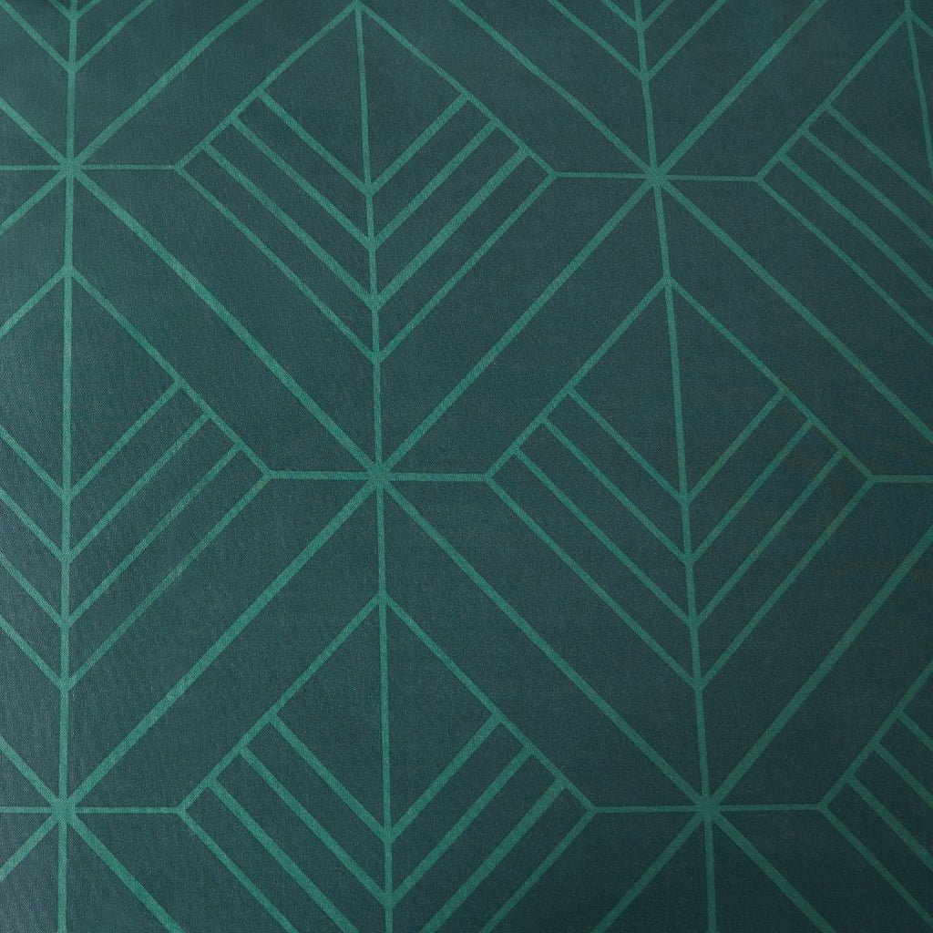 Isaac Geometric Reversible Duvet Cover Set - Teal/Natural 🇬🇧