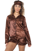 Womens Satin Nightwear Set with Eye Mask 🇬🇧