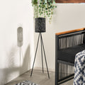 Solar Metal Floor Lamp - Black 🇬🇧