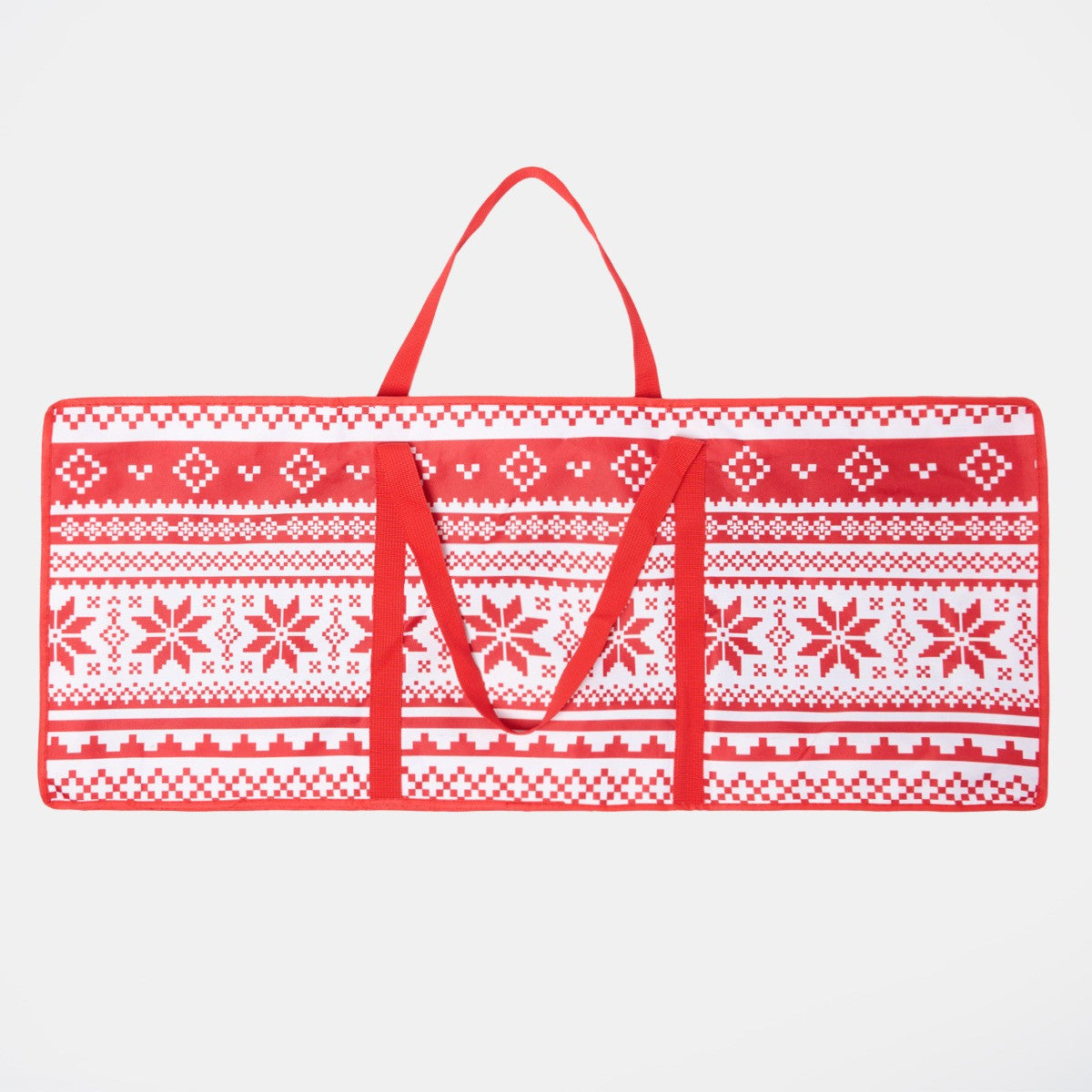 Christmas Nordic Print Wrap Storage Bag - Red 🇬🇧