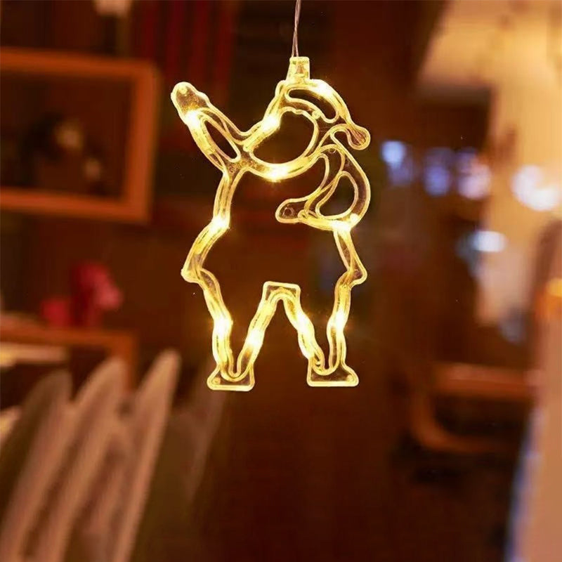 32cm Assorted Colours Christmas Lights Hanging Plastic Light Up Indoor Window Decoration Christmas Bells with Bow Design 🇬🇧