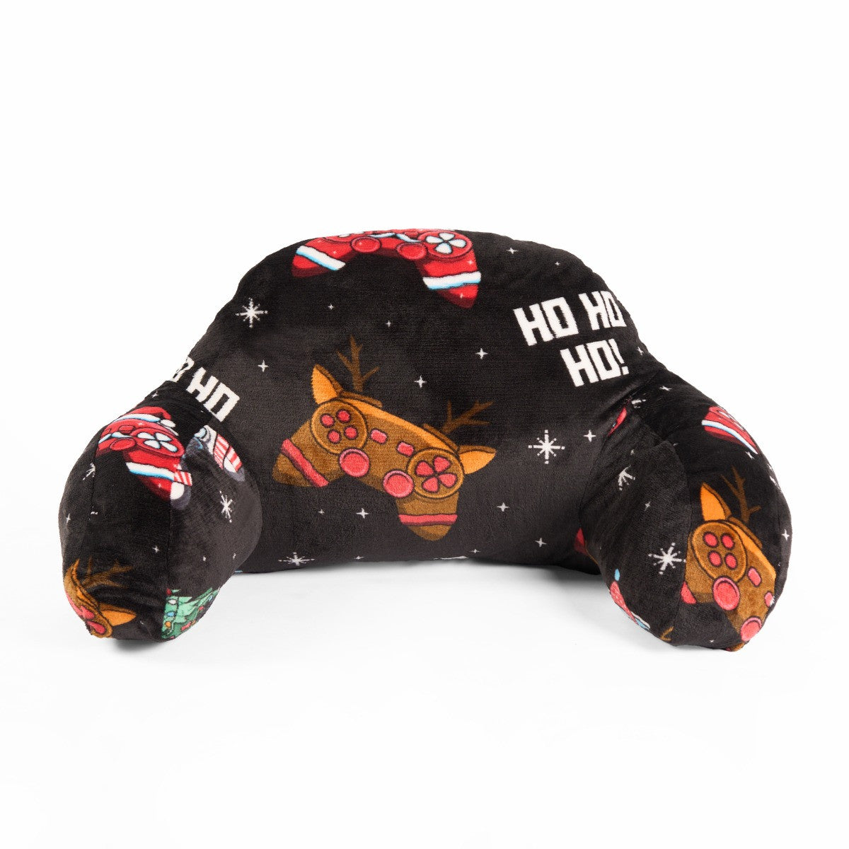Kids Christmas Gaming Fleece Cuddle Cushion - Black 🇬🇧