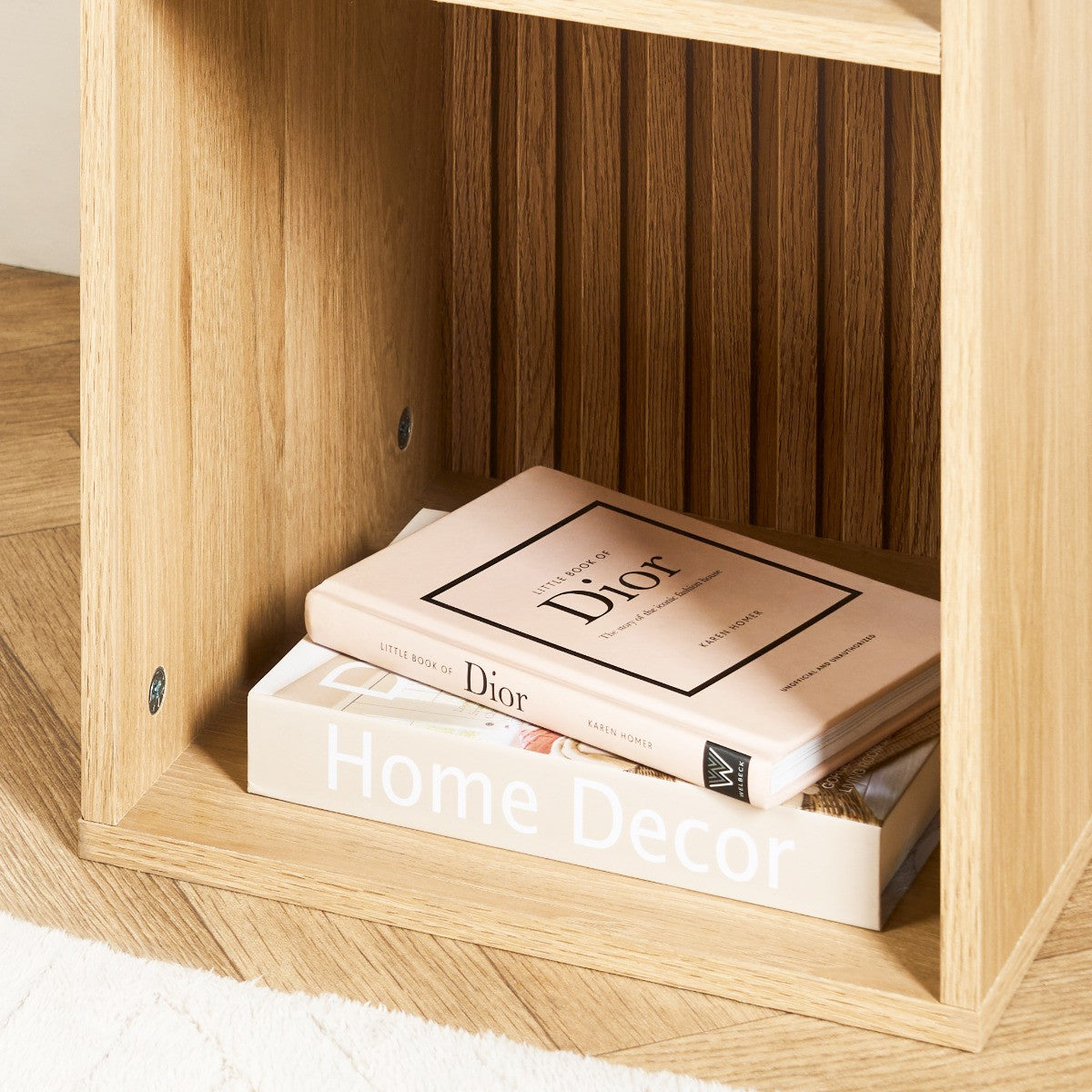 Dallas 2 Cube Panel Storage Unit - Natural Wood 🇬🇧