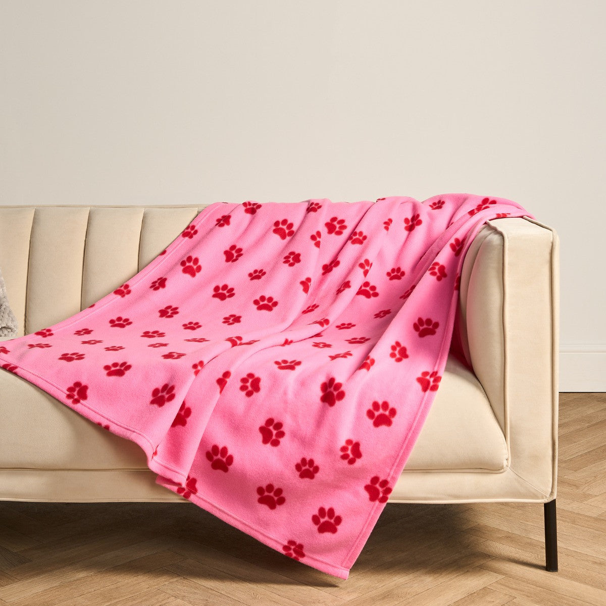Pet Paw Print Fleece Throw 🇬🇧