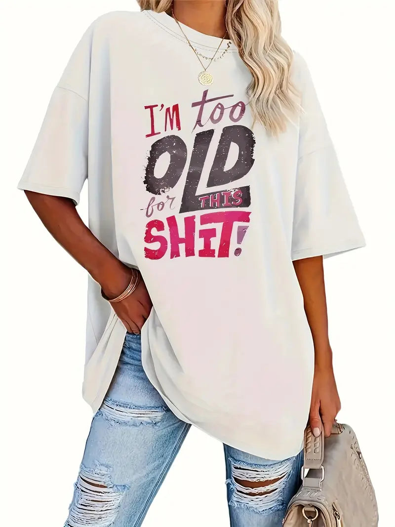 Women's Plus Size Casual Crew Neck T Shirt 🇨🇳