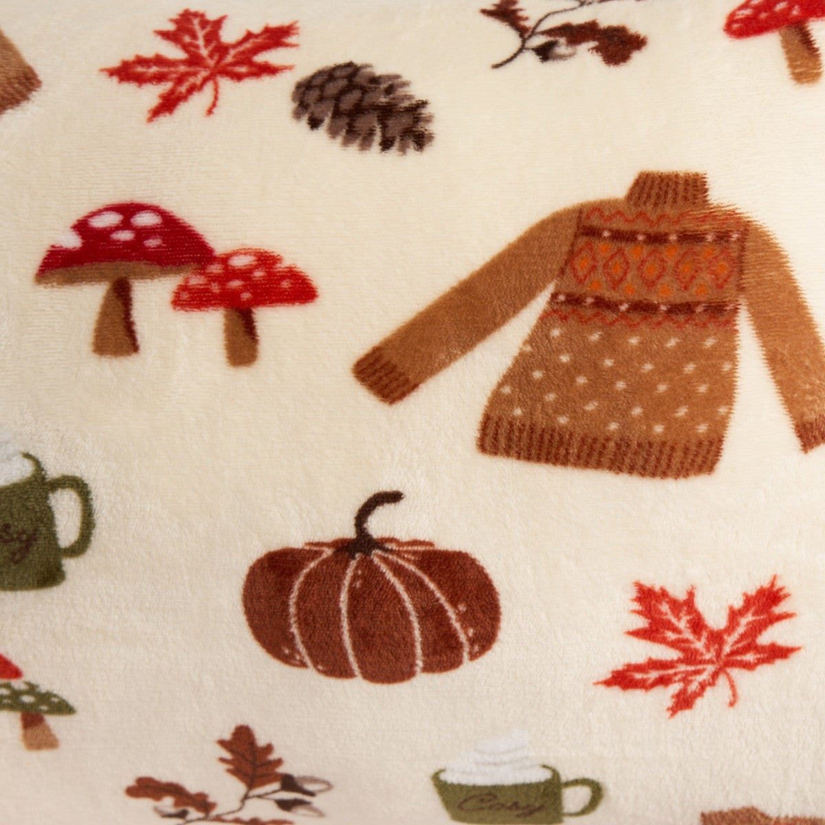 Autumn Novelty Cuddle Cushion - Natural 🇬🇧