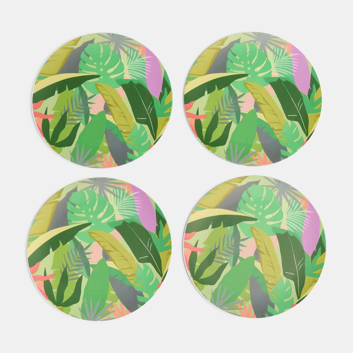 Print Picnic Plates, Pink - 4 Pack 🇬🇧