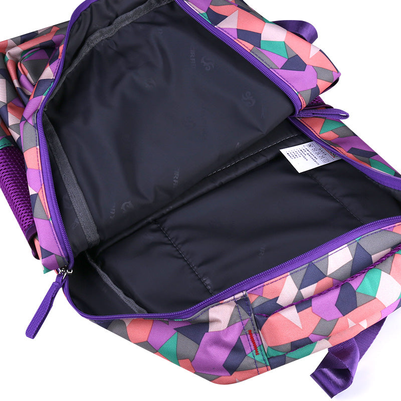 Geometric Pattern Backpack for kids - Purple 🇬🇧