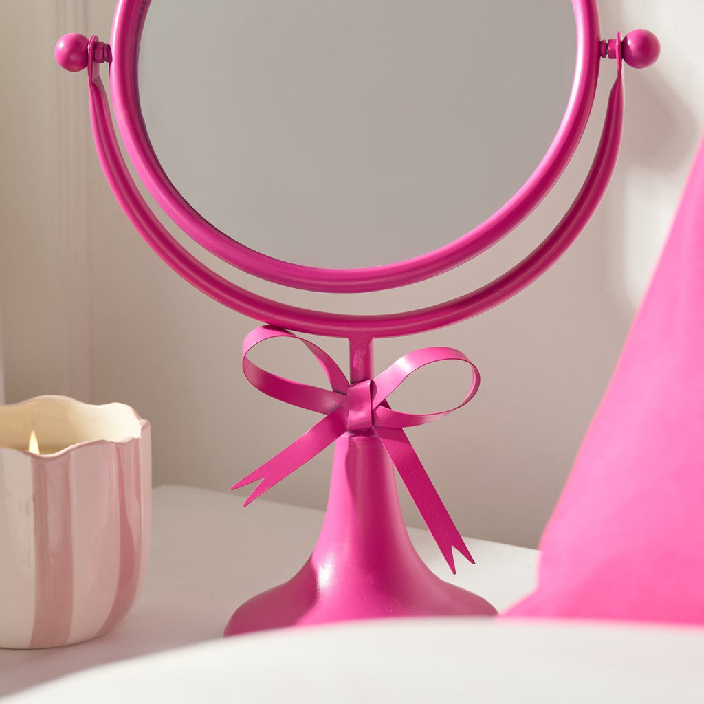 Bow Swing Mirror - Hot Pink 🇬🇧
