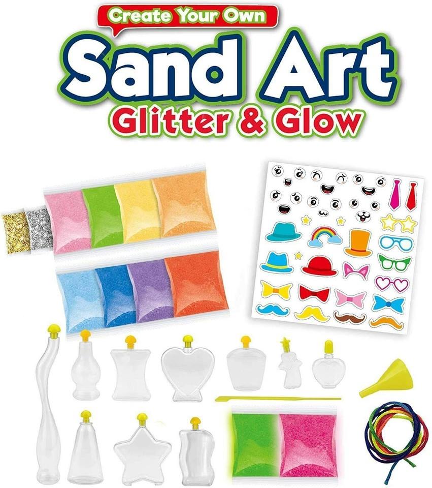 DIY Craft Glow in the Dark Sand Art Kit 🇬🇧