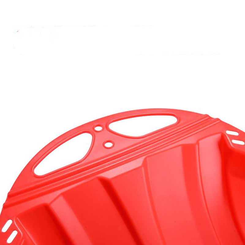 3FT Red Snow Sledge Sleigh Wider Thicker Plastic Sled Christmas Winter Toy 🇬🇧