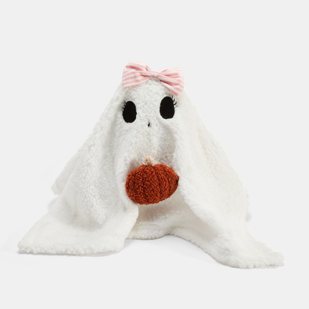 Girl Ghost Shaped Cushion - White 🇬🇧