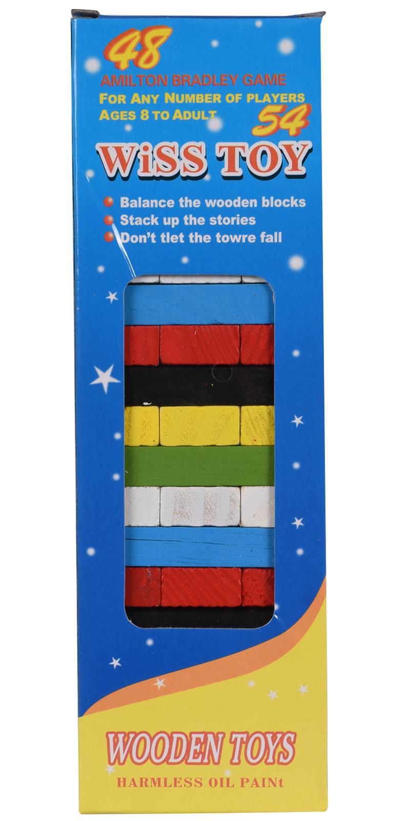 Tumble Tower Building Colourful Jenga Blocks 🇬🇧