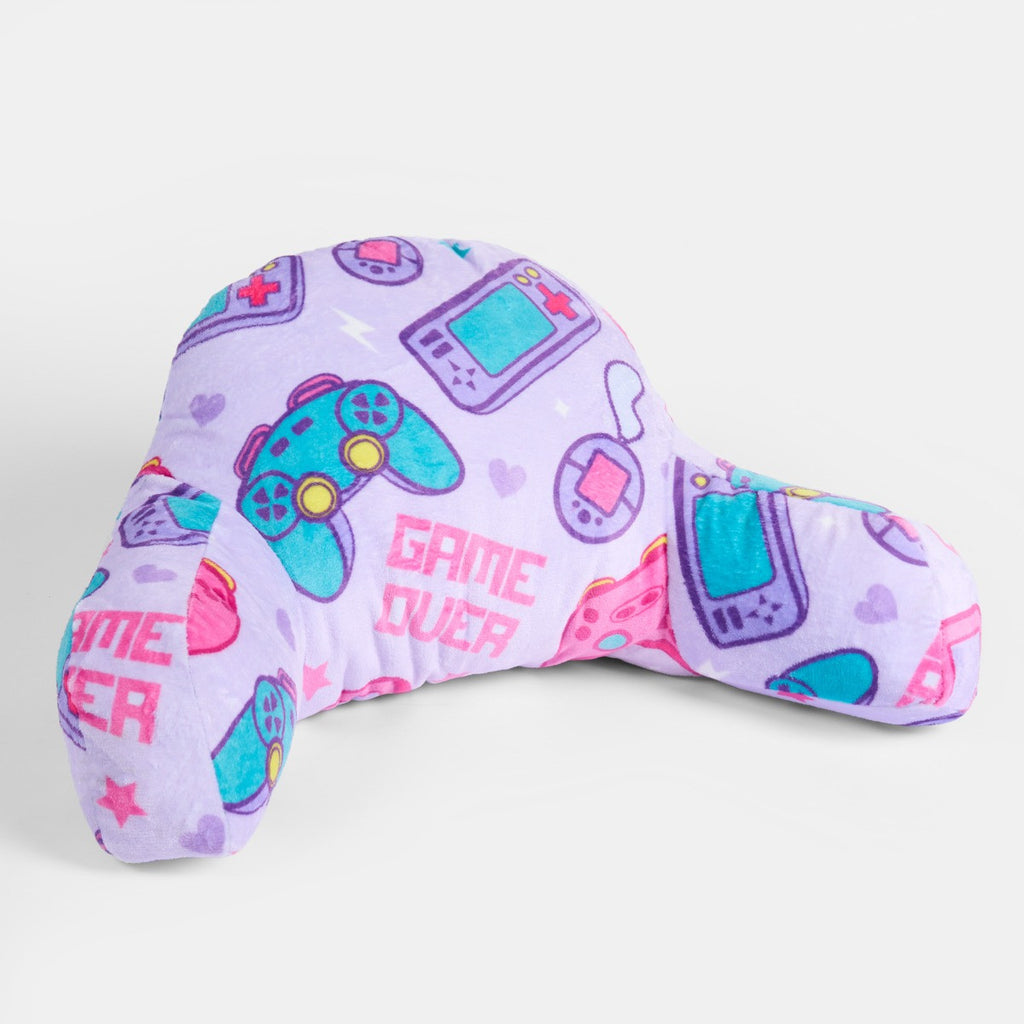 Kids Gaming Fleece Cuddle Cushion - Lilac 🇬🇧