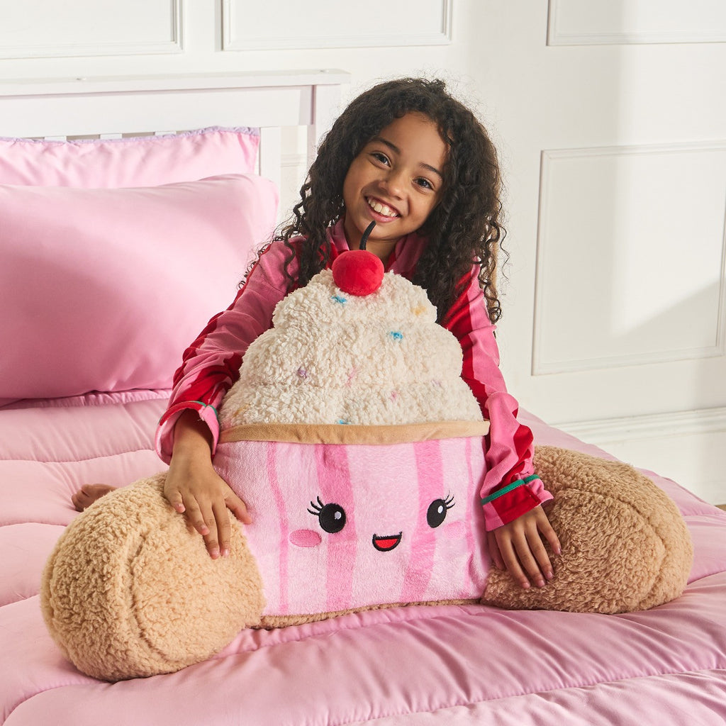 Sprinkles The Cupcake Cuddle Cushion - Pink/Natural 🇬🇧