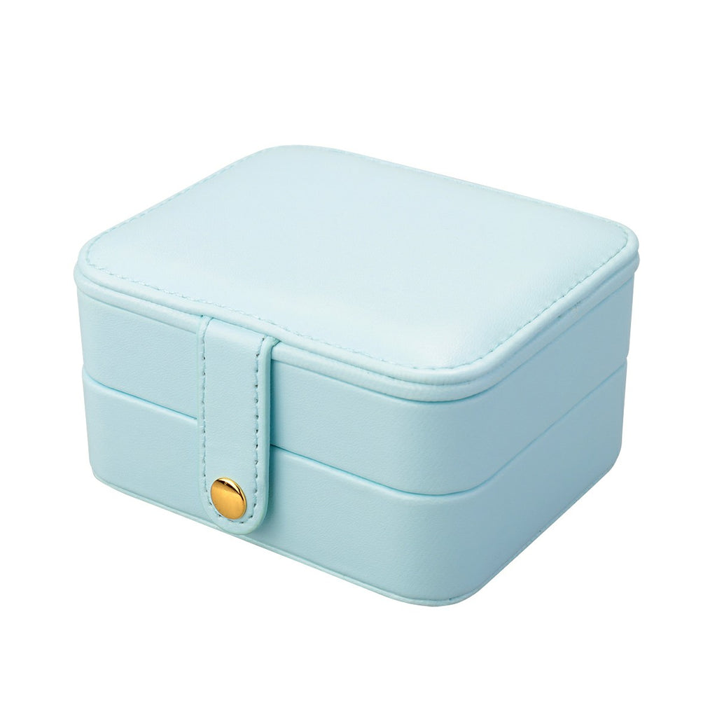 Creative Small Jewelry Box Multilayer Portable Travel Jewelry Box Leather Earrings Storage Box 🇬🇧