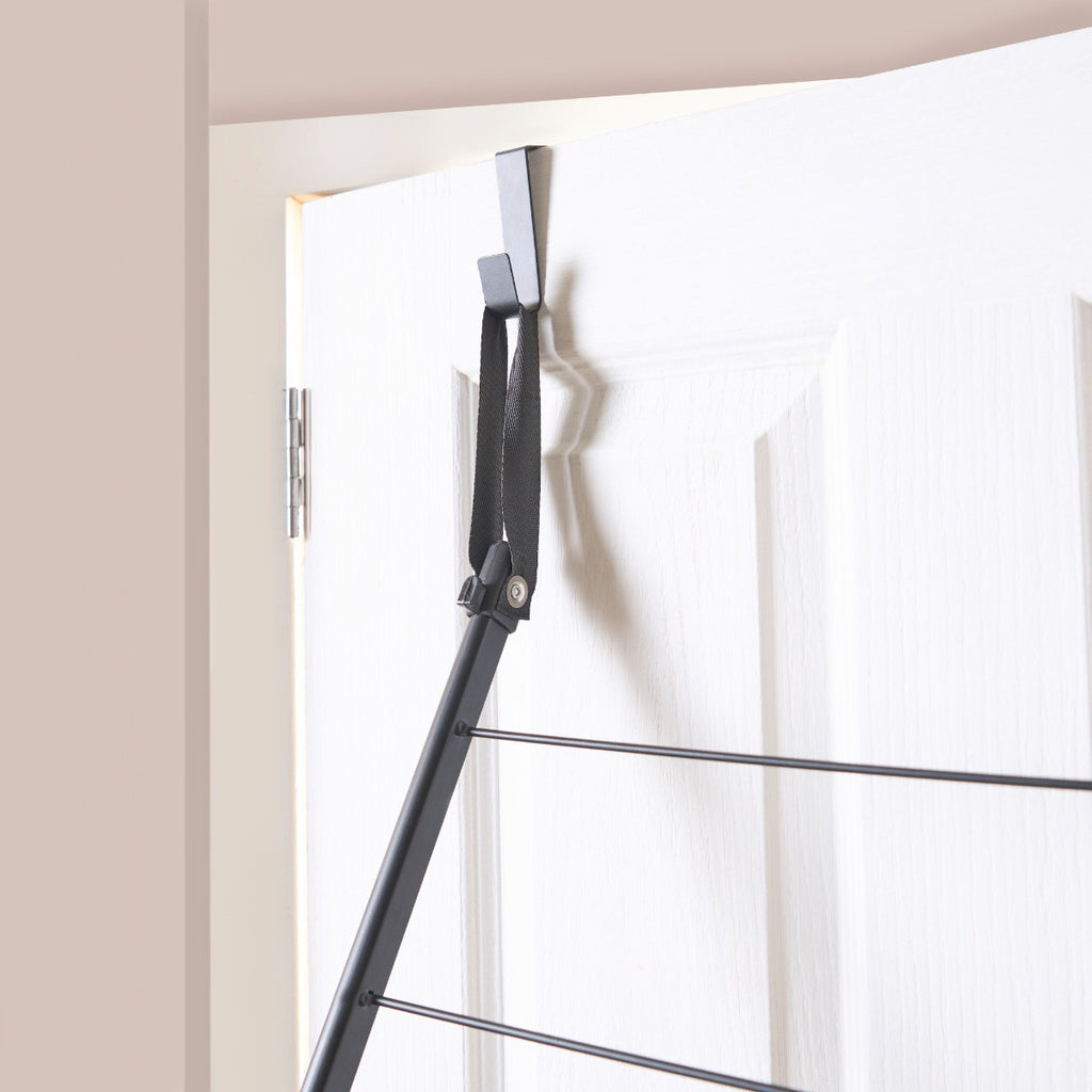 5m Over Door Concertina Airer - Black 🇬🇧