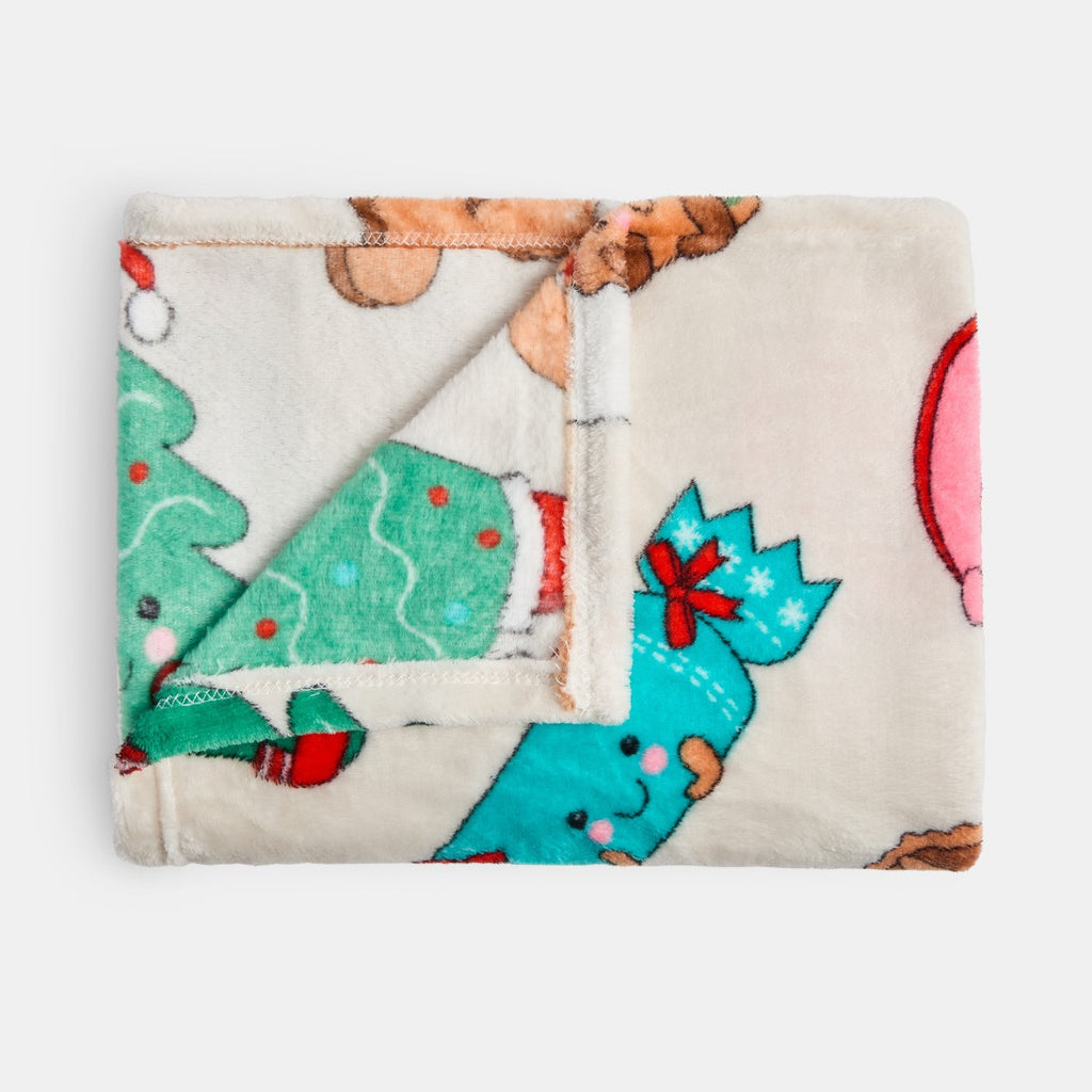 Ultra Soft Sweetie Pies Christmas Print Throw - Multi 🇬🇧