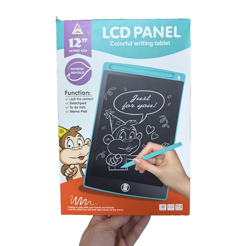 12 Inch LCD Writing Tablet for Kids Electronic Drawing Pad Doodle Board 🇬🇧