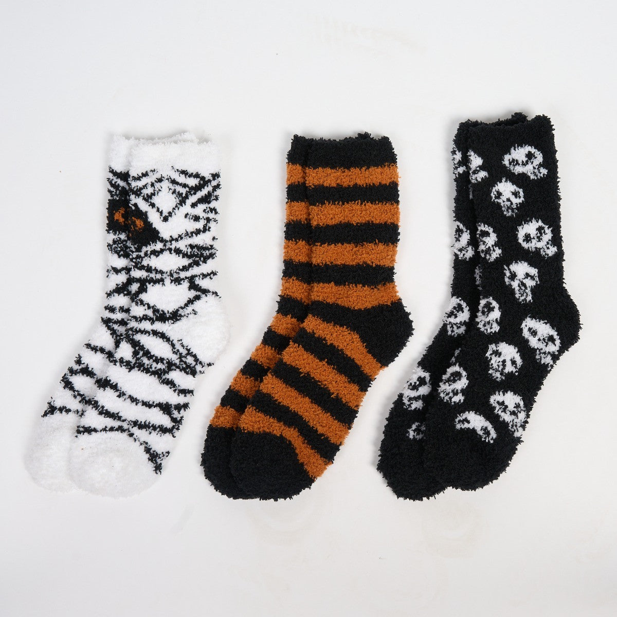 Halloween Novelty Socks, Monochrome/Rust - 3 Pack 🇬🇧