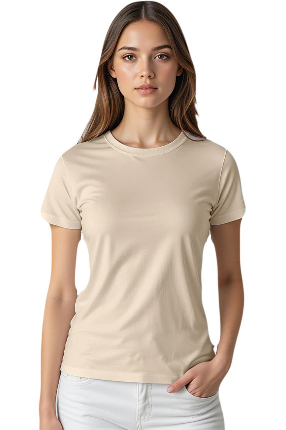 7 Pack Women's Plain Poly-cotton T-Shirts 🇬🇧