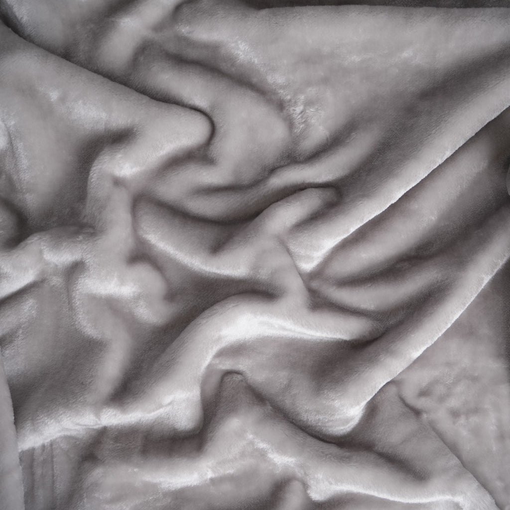 Faux Fur Mink Throw - Silver 🇬🇧