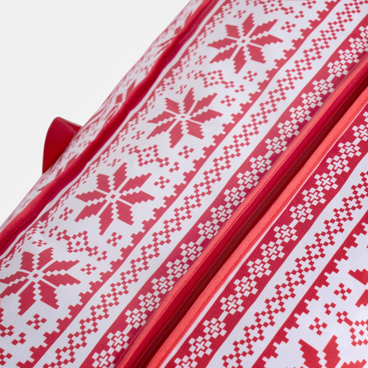 Nordic Print Christmas Tree Storage Bag - Red 🇬🇧