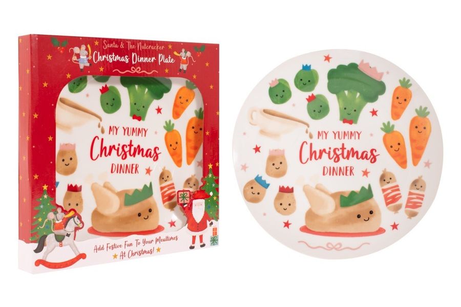 Santa and the nutcracker kids dinner plate 🇬🇧