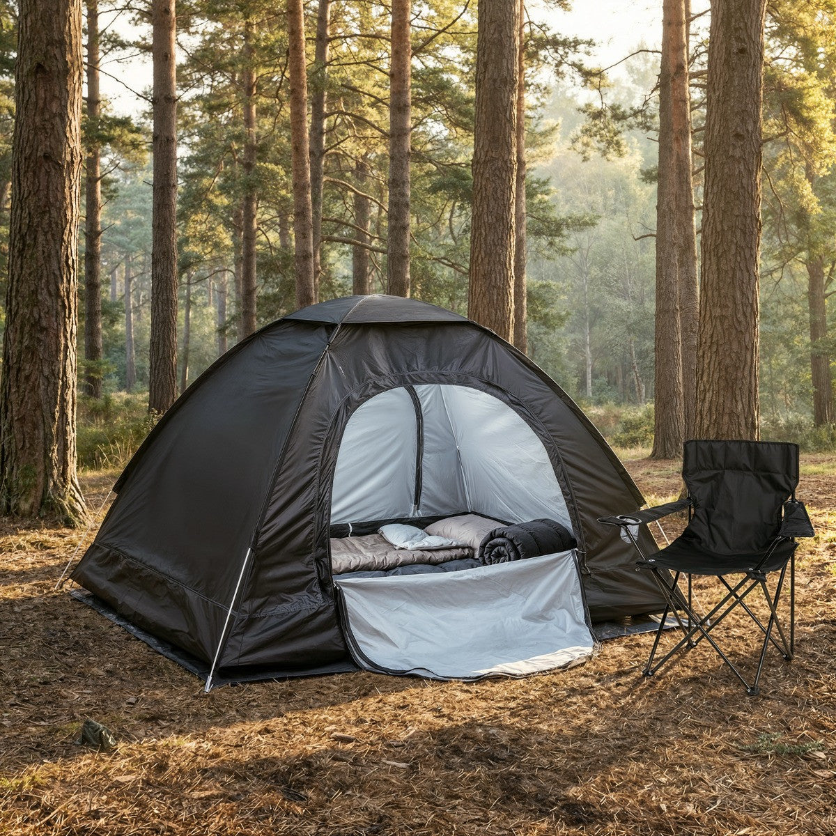 Two Person Tent - Black 🇬🇧