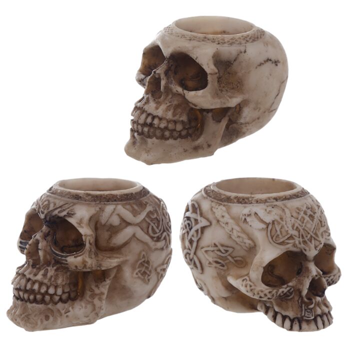 Tea Light Candle Holder - Skull 🇬🇧
