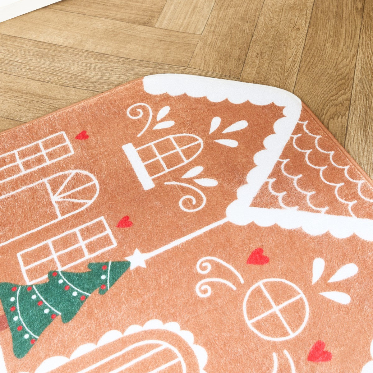 Christmas Gingerbread Printed Runner - Brown 🇬🇧