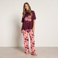 Patterned Pumpkin Print T-Shirt Pyjama Set - Multi 🇬🇧