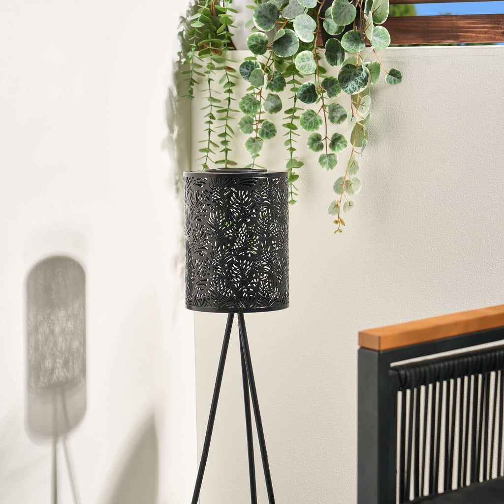 Solar Metal Floor Lamp - Black 🇬🇧