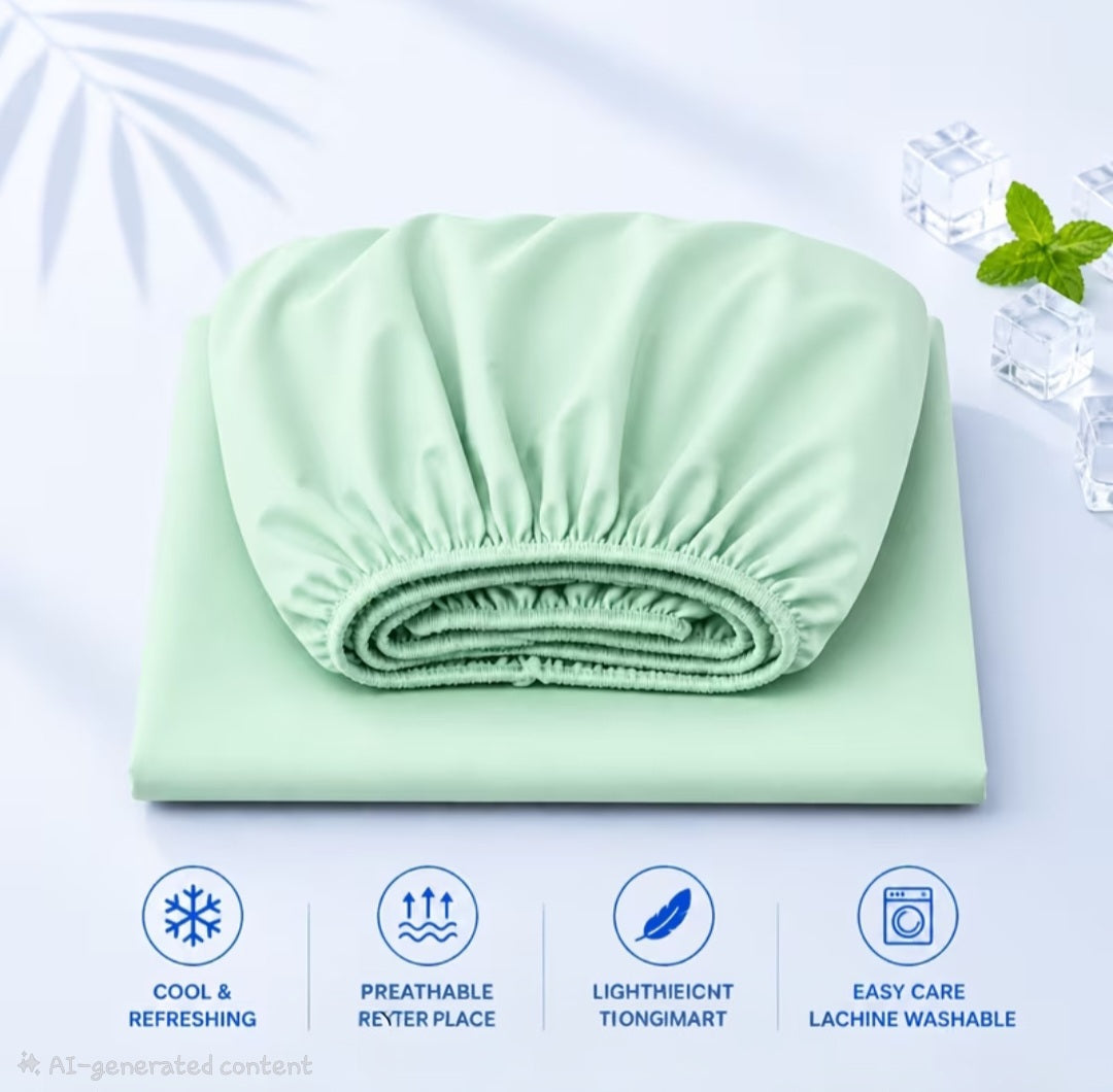 Summer Cooling Fitted Sheet  🇬🇧