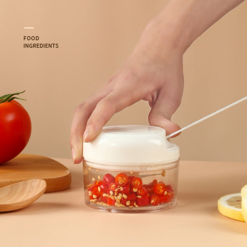 Manual Food Chopper Pull String Vegetable Chopper Mini Food Processor for Garlic Onion Vegetables Random Colors 🇬🇧