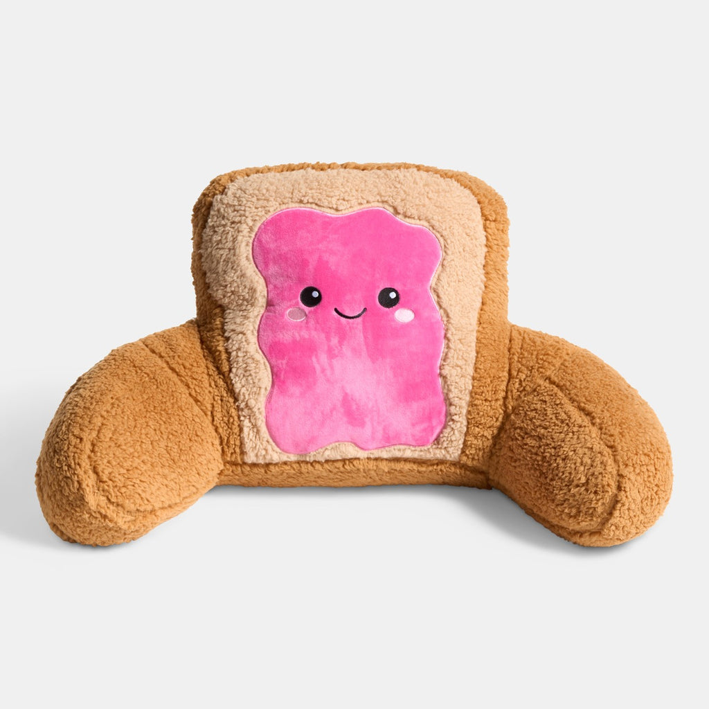 Rosie The Jam Toast Cuddle Cushion - Hot Pink/Natural 🇬🇧