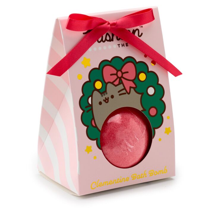 Handmade Bath Bomb in Gift Box - Christmas Pusheen the Cat 🇬🇧