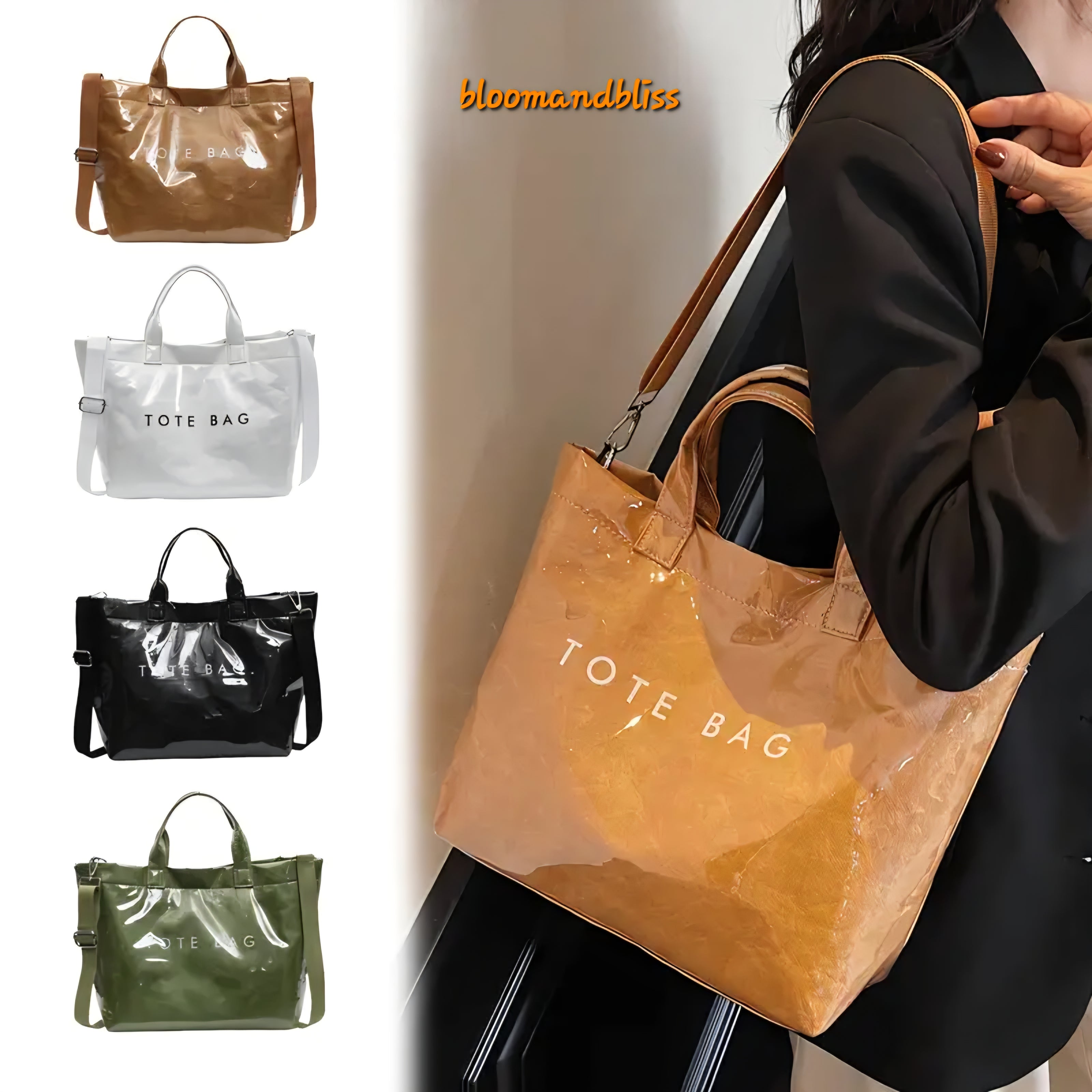 Ladies tote bag with adjustable strap 🇨🇳