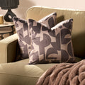 Abstract Print Cushion Covers - Brown 🇬🇧