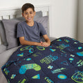 Kids Neon Gaming Weighted Blanket, Blue/Green - 3KG 🇬🇧