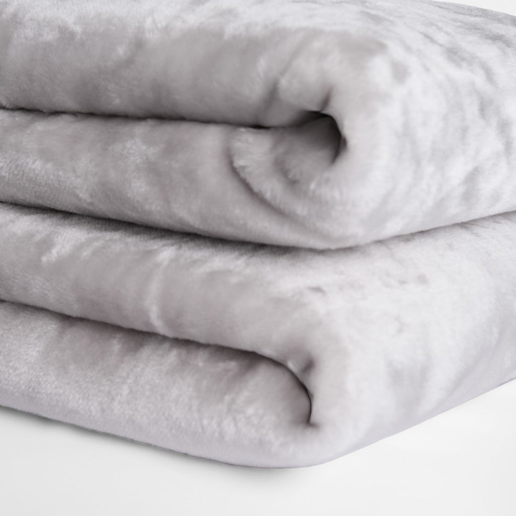 Faux Fur Mink Throw - Silver 🇬🇧