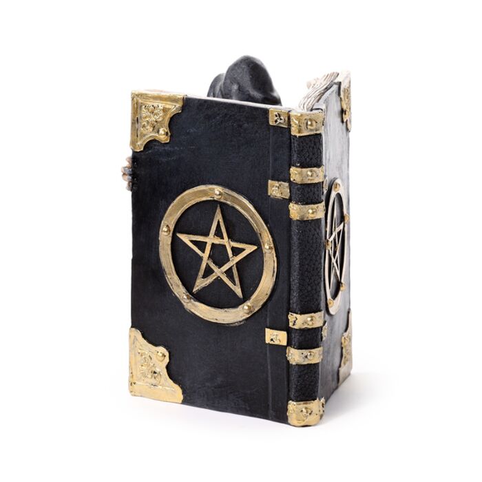 Resin Tea Light Holder - The Reaper of Death Book of Skulls 🇬🇧