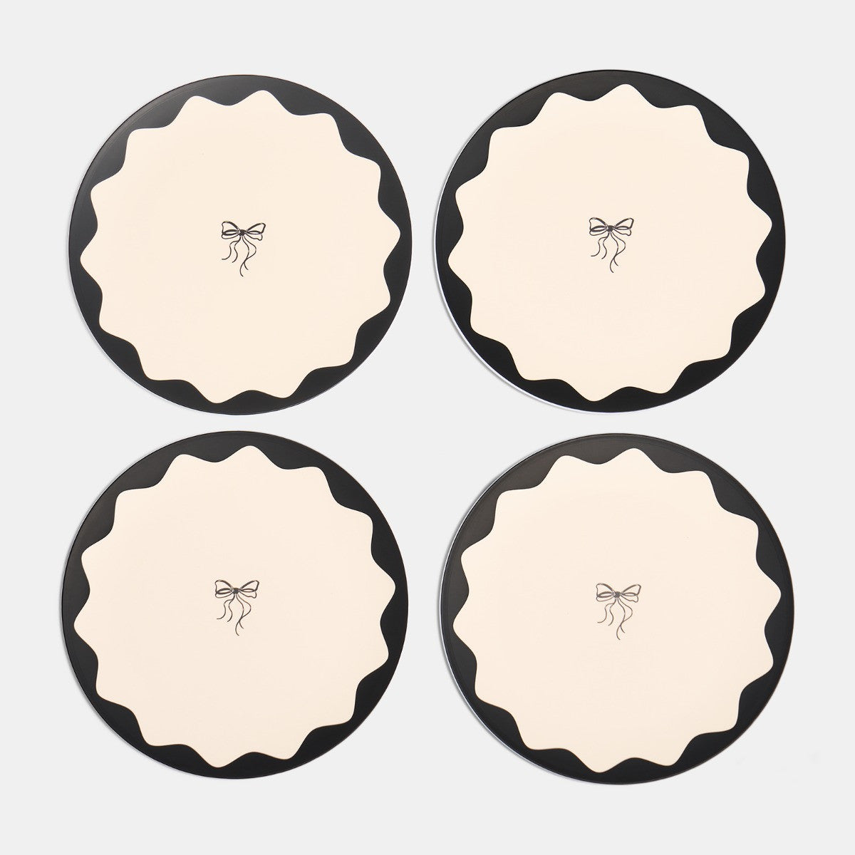 Print Picnic Plates, Pink - 4 Pack 🇬🇧