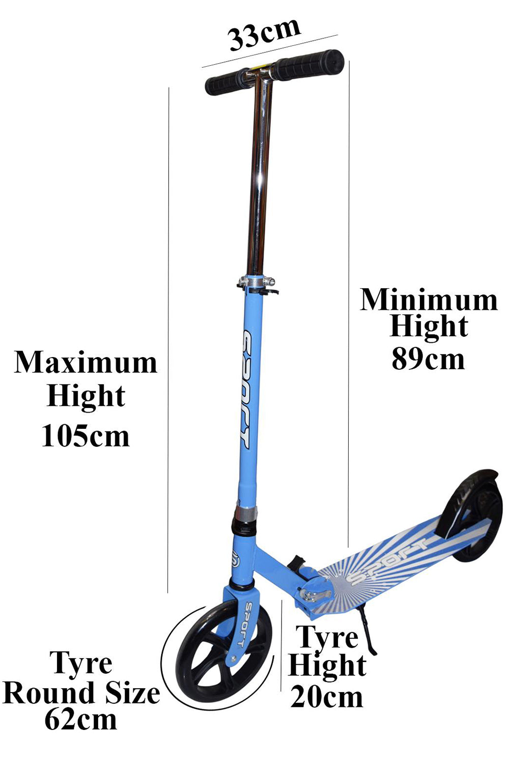 Kids Foldable Scooter with Adjustable Handlebar - Lightweight Kick Scooter for Boys & Girls 🇬🇧
