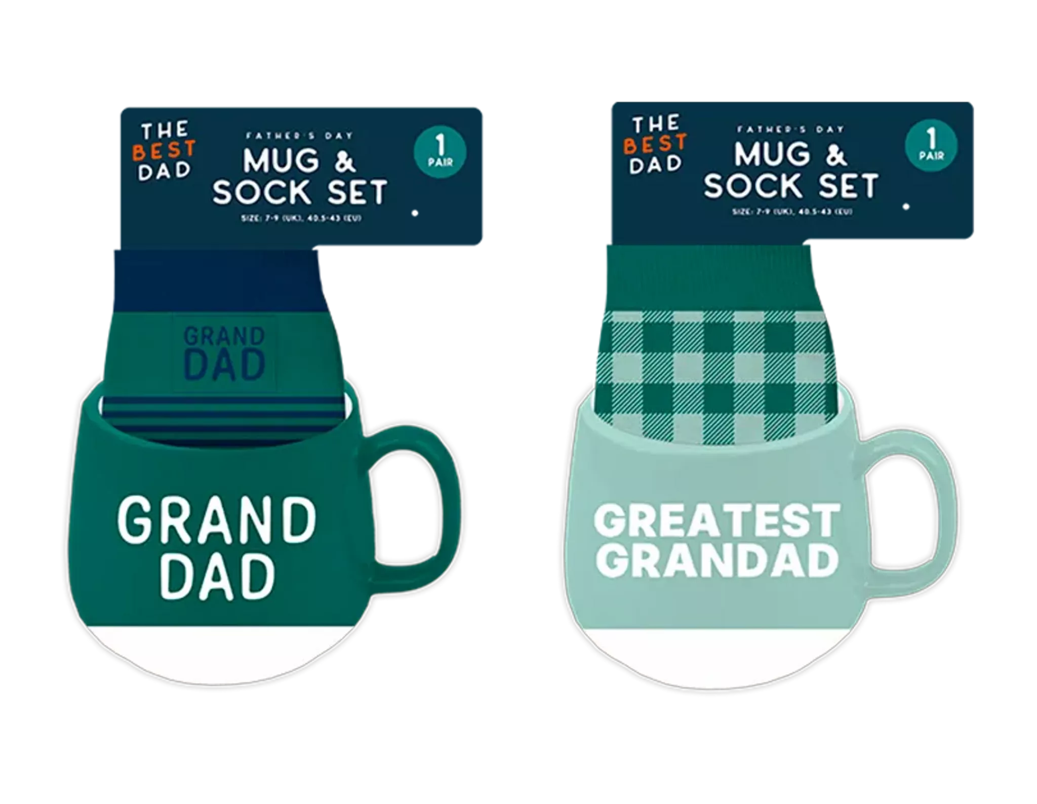Mug & Sock Set Grandad (Design May Vary) 🇬🇧