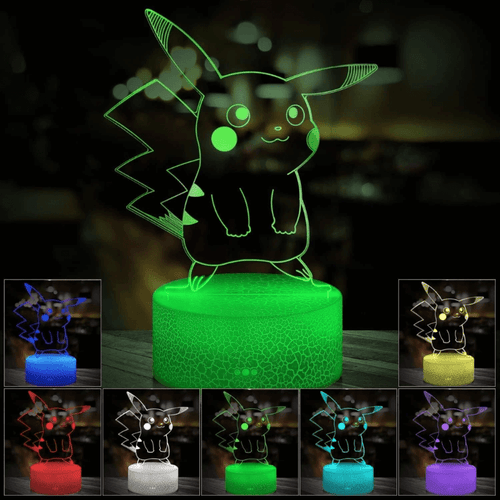 3D Pikachu LED Night Light USB Table Lamp 🇬🇧