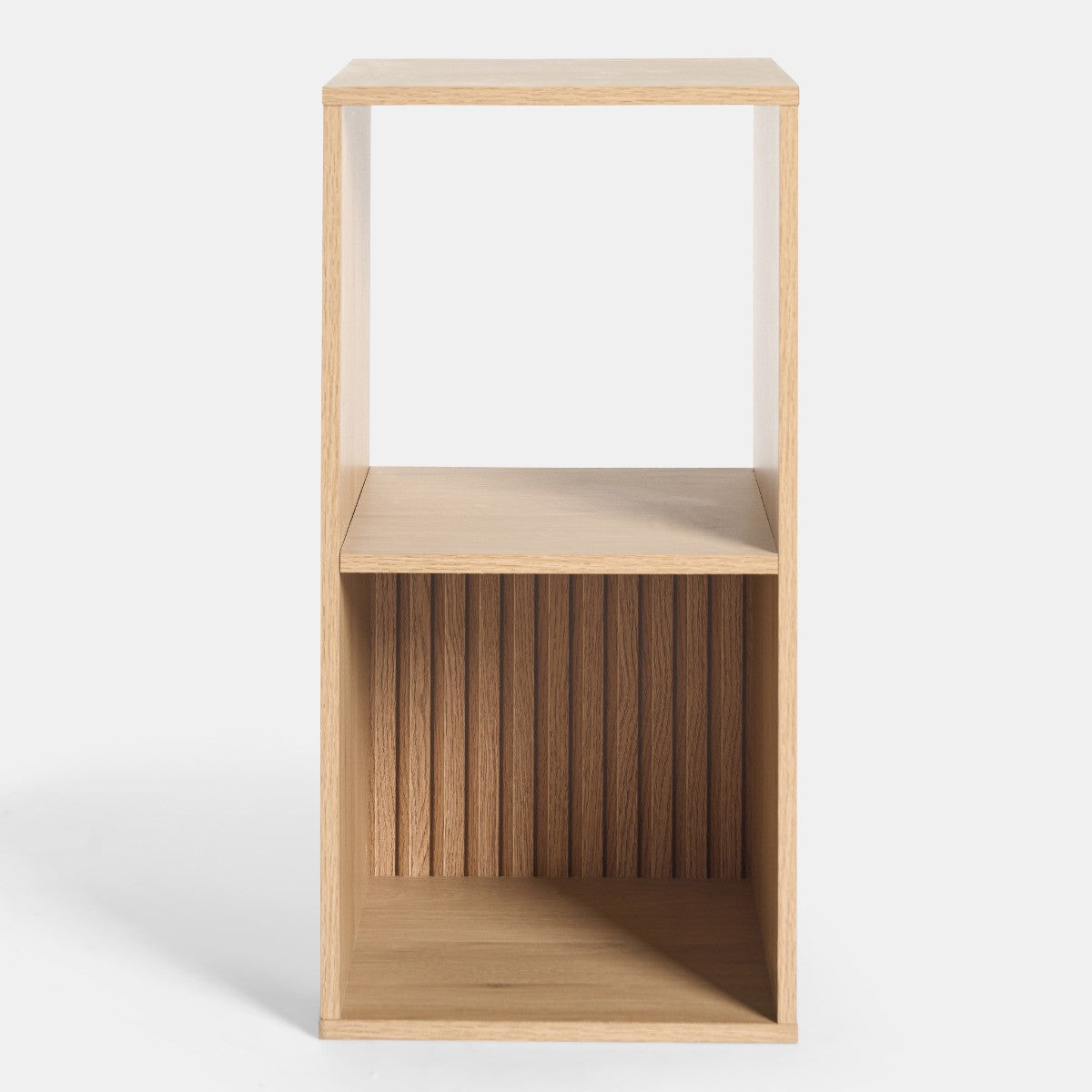 Dallas 2 Cube Panel Storage Unit - Natural Wood 🇬🇧